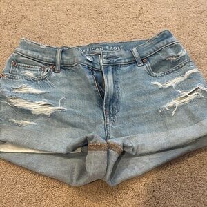 American Eagle Light Blue Denim Shorts